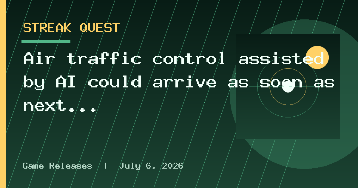 Air traffic control assisted by AI could arrive as soon as next week