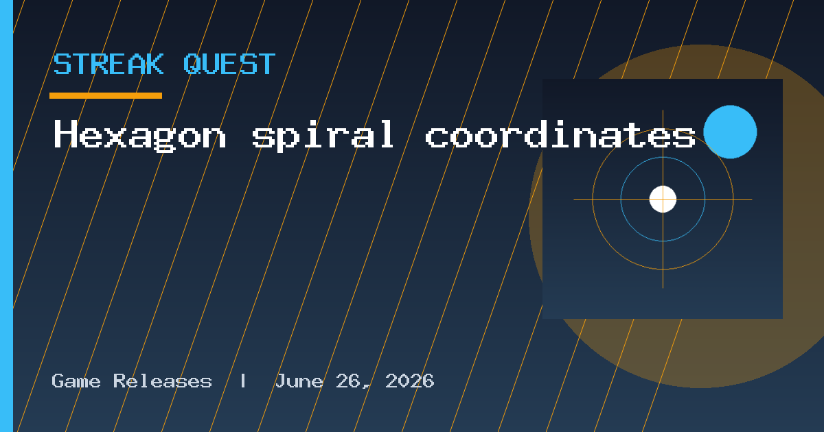 Hexagon spiral coordinates