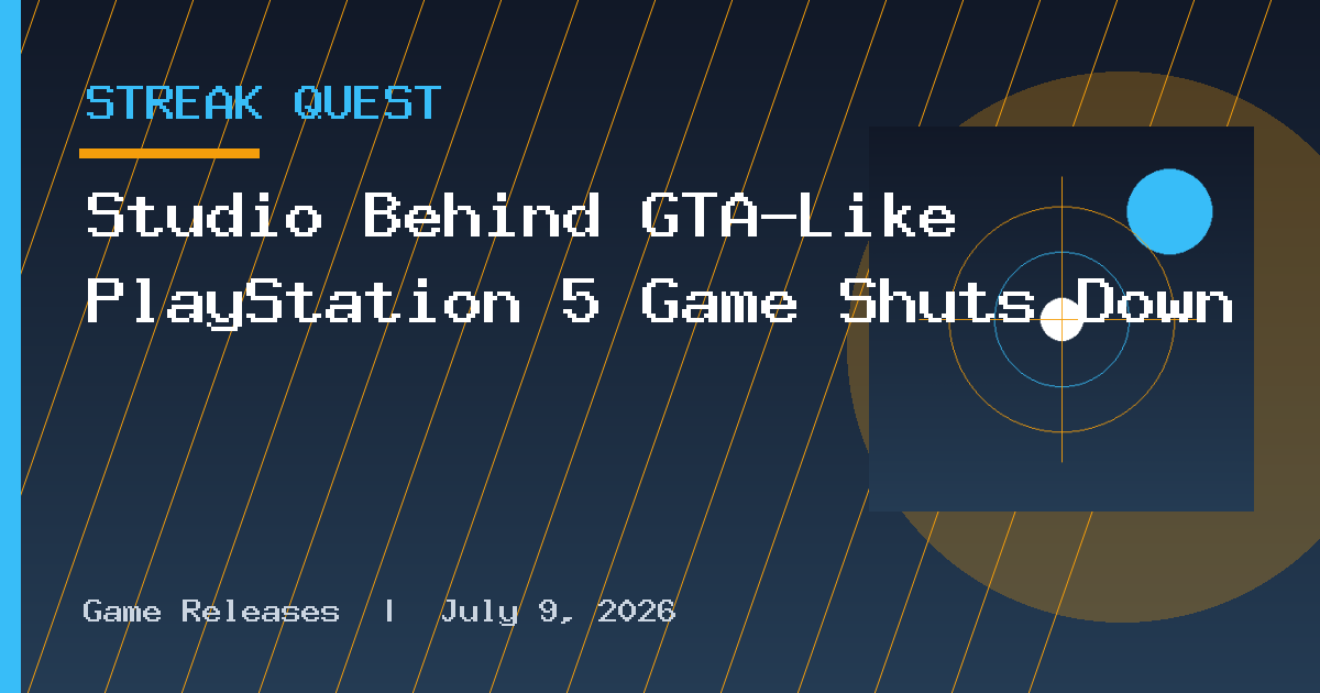 Studio Behind GTA-Like PlayStation 5 Game Shuts Down