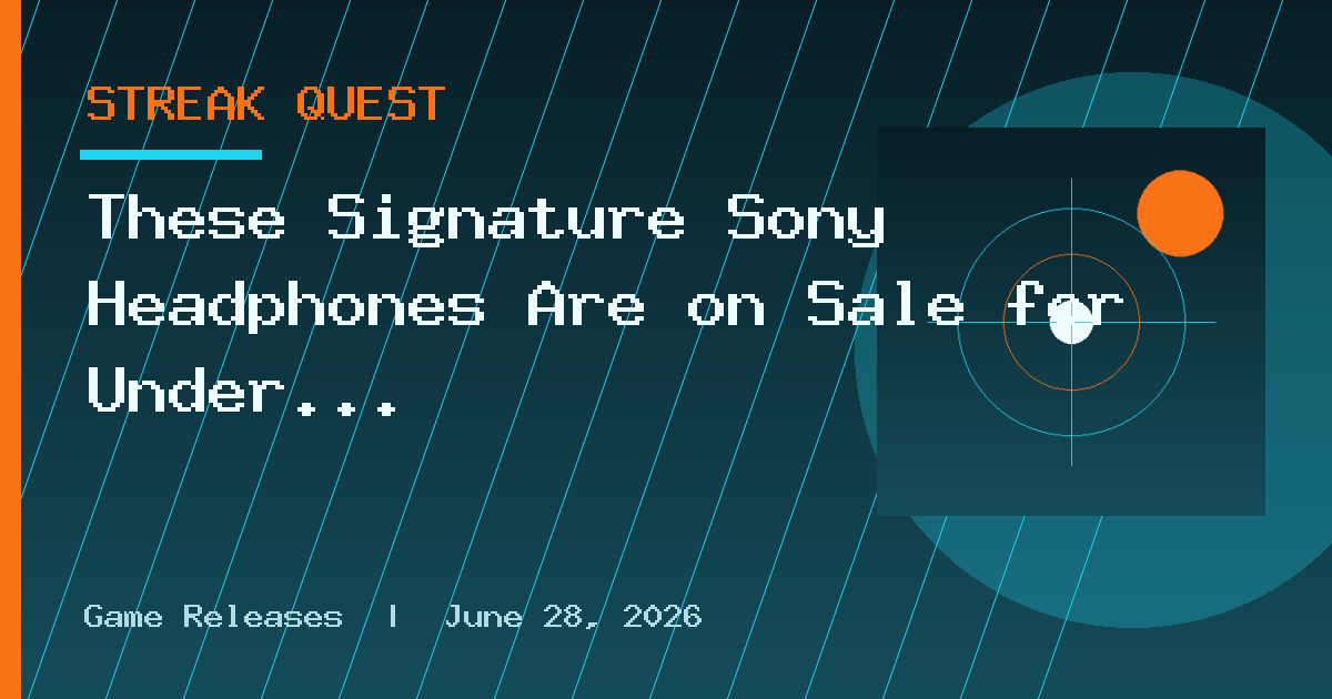 These Signature Sony Headphones Are on Sale for Under $200 for Amazon's Labor