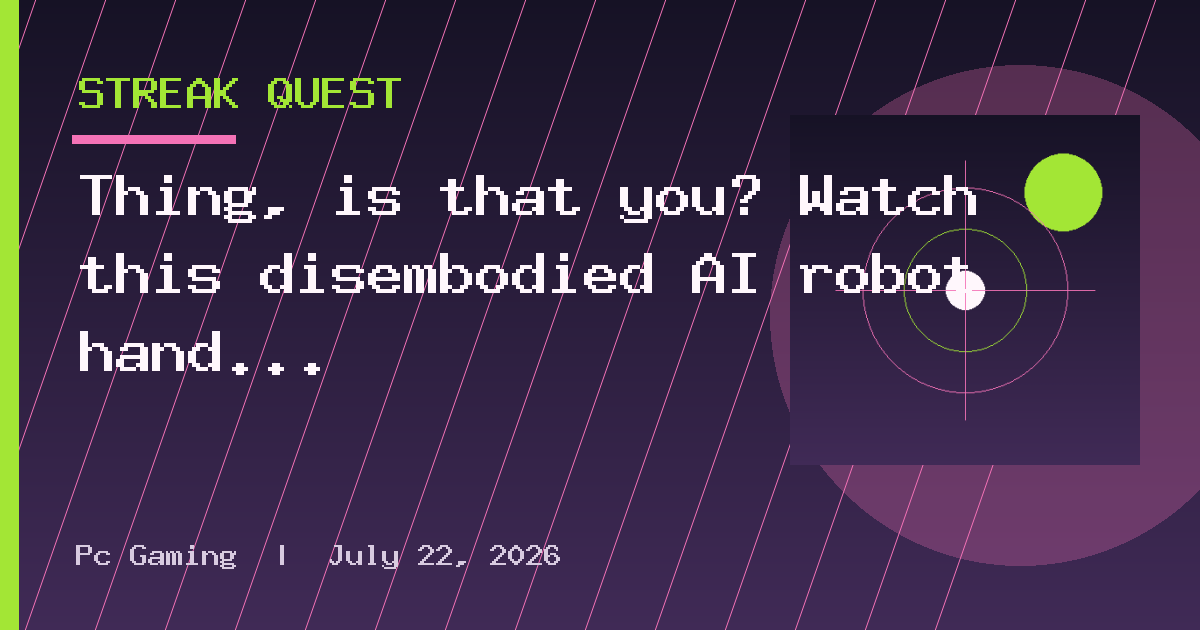 Thing, is that you? Watch this disembodied AI robot hand 'walk' like a terrible